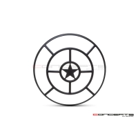 Grille de phare  7" aluminium cnc star grill design