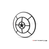 Grille de phare  7" aluminium cnc star grill design