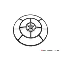 Grille de phare  7" aluminium cnc star grill design