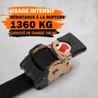 Sangles d’arrimage moto rétractables