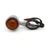 Paire de clignotants chrome led aluminium forme oval