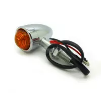 Paire de clignotants chrome led aluminium forme oval