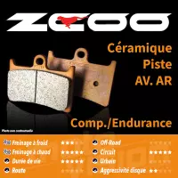 Plaquettes de frein type "endurance" zcoo zrm-b003ex-c