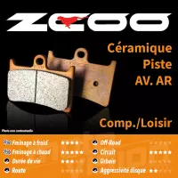 Plaquettes de frein type "vitesse" zcoo zrm-t004ex