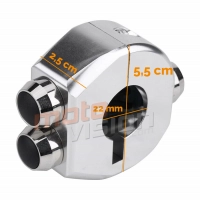 Commodo cnc 3 boutons pour guidons 22mm