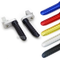 Paire de repose-pieds courts avec adaptateurs d'angle kawasaki z1000, zx10r, zrx, zx12r, zzr, zx6r, er6, versys, z750, z800, zx9