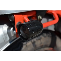 Paire de clignotants cafe racer chromé noir