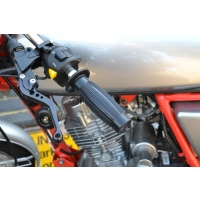 Poignées café racer 12,3cm max inc 22mm