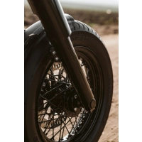 Kit d'entretoises de roue avant noires m8 softail fxbb, flfb, fxst 2018-2025