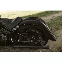 Garde-boue arrière extensible softail m8 fxbb/s fxst street bob de 4 pouces avec pointe 2018-2025