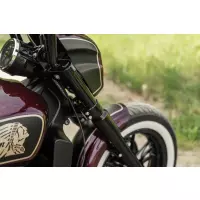 Indian scout 2015-later série "tomahawk" ensemble de couvre-fourches complets pour clignotants d'origine