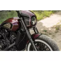 Indian scout 2015-later série "tomahawk" ensemble de couvre-fourches complets pour clignotants d'origine