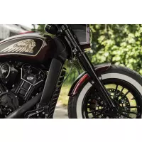 Indian scout 2015-later série "tomahawk" ensemble de couvre-fourches complets pour clignotants d'origine