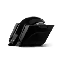 2014-2024 touring 5" sacoches allongées et kit de garde-boue avec évidement de plaque universel