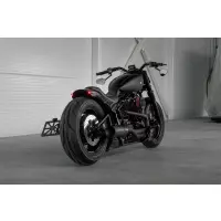 Garde-boue arrière m8 softail "rodstr" 2018-2025 deluxe/heritage/slim/low rider/sport glide pour pneus larges 180-200 avec entretoises métalliques
