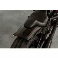 Garde-boue arrière m8 softail "rodstr" 2018-2025 deluxe/heritage/slim/low rider/sport glide pour pneus larges 180-200 avec entretoises métalliques