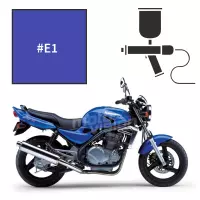 Peinture tricouche  kawasaki candy lightning blue er5 2001-2002