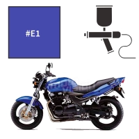 Peinture tricouche  kawasaki candy lightning blue zr7n zr7s 1999-2004