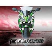 Film de protection anti-gravion eazi-guard® pour kawasaki  er6f  2012-2016