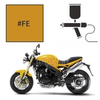 Peinture triumph scorched yellow 1050 speed triple 2005-2006