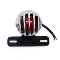 Support de plaque avec éclairage chrome