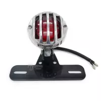 Support de plaque avec éclairage chrome