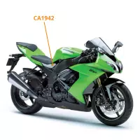 Caches sous réservoir carbone kawasaki zx10r 2008 - 2010