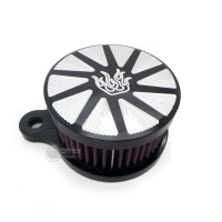 Filtre à air mv noir chrome harley davidson sportster (04-15)