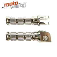 Paire de repose-pieds avant en aluminium anodisé kawasaki