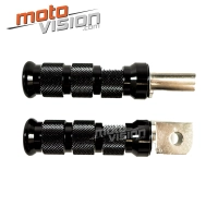 Paire de repose-pieds avant en aluminium anodisé honda