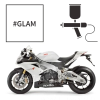 Peinture tricouche aprilia bianco glam pearl rsv4 2009