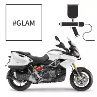Peinture tricouche bianco glam pearl aprilia caponord 1200 2013-2016