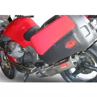 Pot gpr tri-ovale inox - homologué  - moto guzzi breva 1100 4v 2005/07