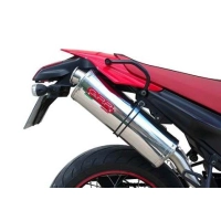 Pot gpr tri-ovale inox - homologué  - yamaha xt 660 x-r 2004/14