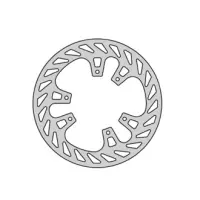 Disque de frein arrière type rond fe.h352