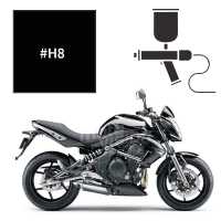 Peinture kawasaki ebony er6n er6f 2006 / 2010