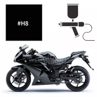 Peinture kawasaki ebony ninja 250 r 2008-2011