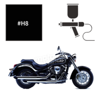 Peinture kawasaki ebony vn900 classic 2006/2007/2011