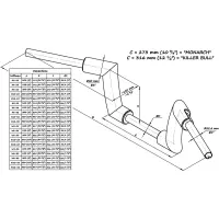 Softail slim flsl fls/s "monarch" 2" guidon 8" de haut