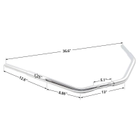 Guidon tracker noir 1 1/4" harley davidson softail deuce fxstd fxstc dyna super glide bob street