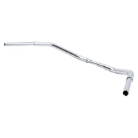 Guidon tracker noir 1 1/4" harley davidson softail deuce fxstd fxstc dyna super glide bob street