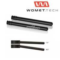 Tubes ajustables en aluminium avec cannelure pour demi guidon womet tech