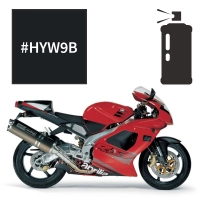 Peinture en spray aprilia corsa black rsv1000 2001-2003