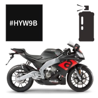 Peinture en spray corsa black aprilia rs 125 2009-2018