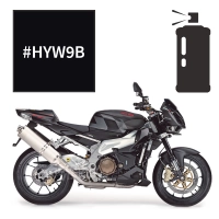 Peinture en spray aprilia corsa black tuono 2003-2010 tuono r 2004-2010