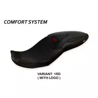Rivestimento sella compatibile bmw s 1000 xr (20-21) modello djanet total black comfort system