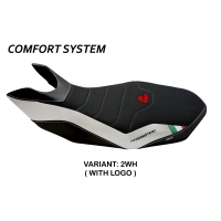 Funda de asiento compatible con ducati hypermotard 796/1100/1100 evo (07-12) modelo medea 2 comfort system