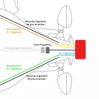 Sh?ma branchement feu arri?re moto