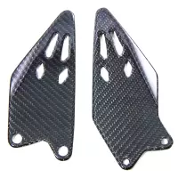 Repose-pied carbone brillant kawasaki zx-6r 2019+