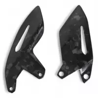 Reposes pieds carbone carbone pour kawasaki h2